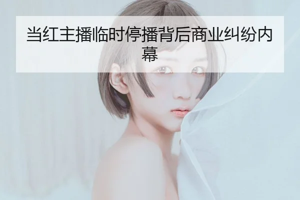 当红主播临时停播背后商业纠纷内幕